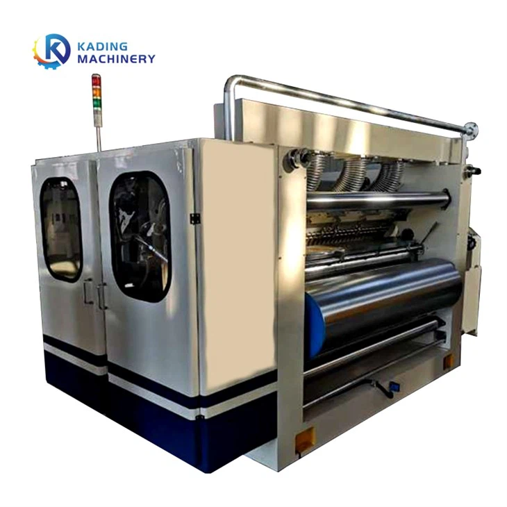 Wap pemanasan mesin facer tunggal tanpa jari untuk membuat papan bergelombang